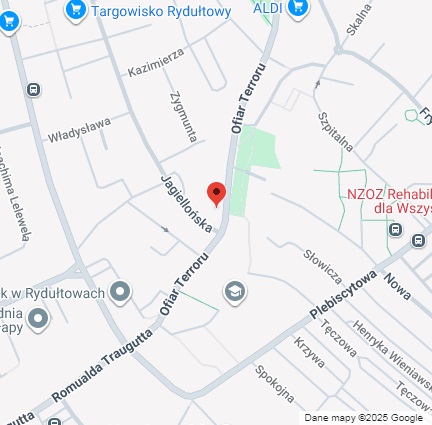 Bezpłatny parking wzdłuż ulicy Ofiar Terroru.